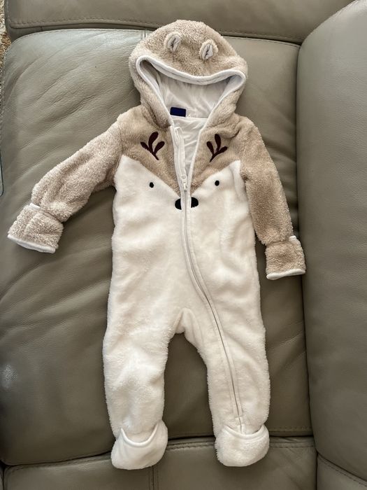 Salopeta overall iarna bebelusi mărimea 68 - 4-6 luni