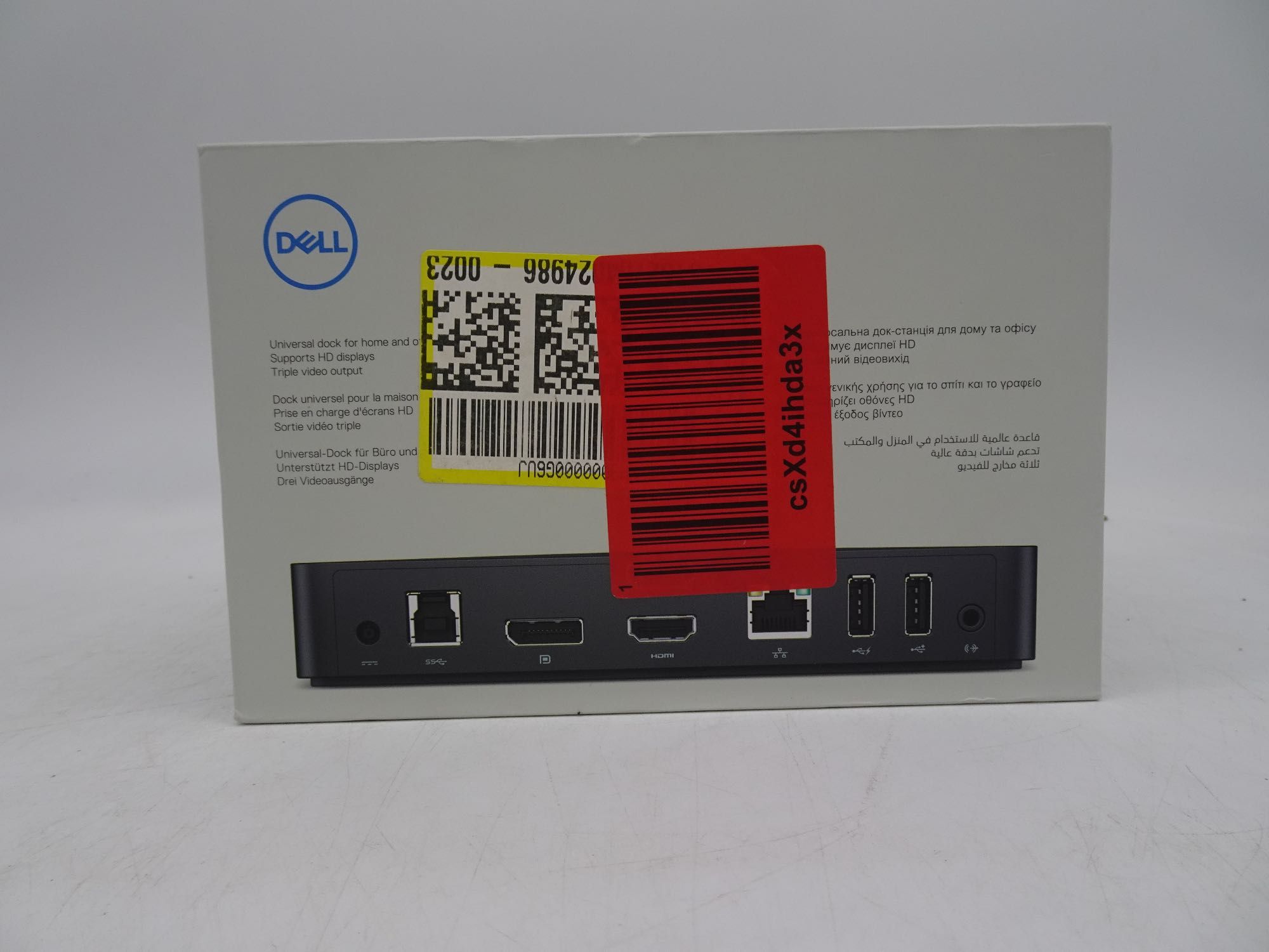 Statie de andocare, Dell, USB 3.0, Ultra HD, Negru  D3100 Dock station