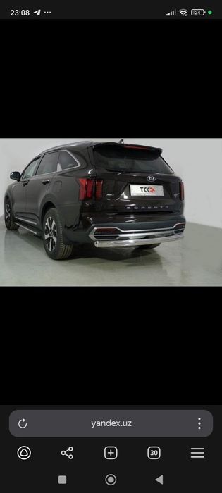 Kia sorento (2022.23) задний Бамфер мативий часть