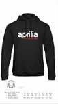 Hanorac Aprilia Racing fan moto Negru cu buzunar si gluga idee cadou
