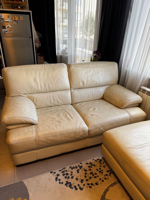 Италиански кожен диван