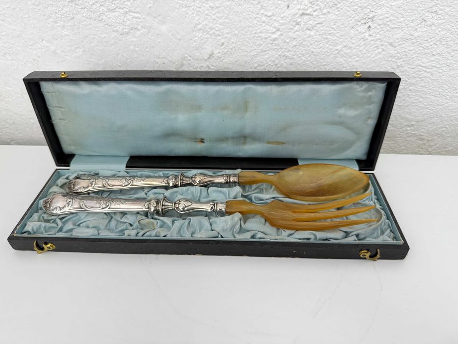 Френски сребърни прибори за салата. №7556