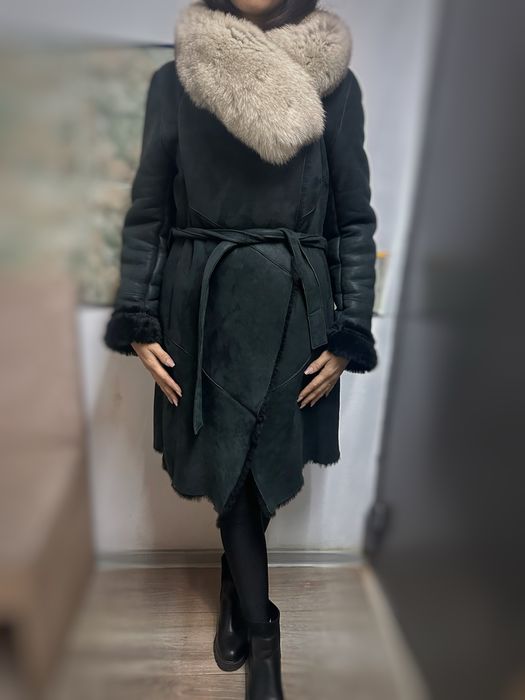 Palton cojoc  din blana de miel A&A vesa