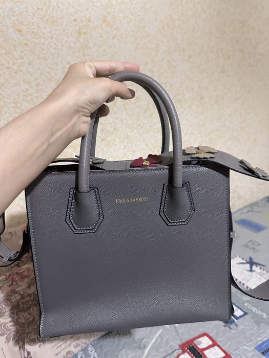 сумка серая, 3 отсека