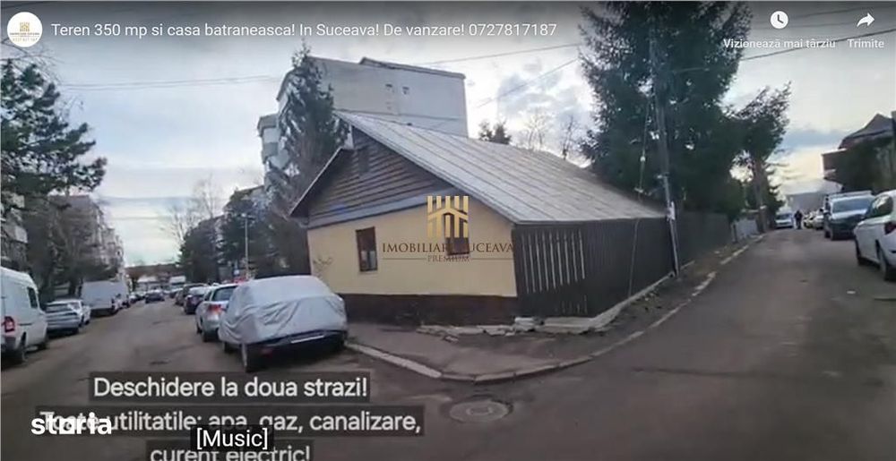 Teren 350 mp si casa batraneasca! In Zamca! De vanzare!