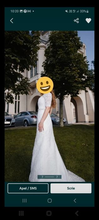 Rochie de mireasa foarte frumoasa  stil sirenă