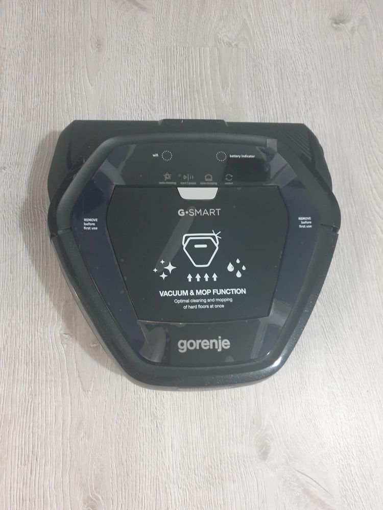 Aspirator robot GORENJE RVC216BK, 0.18l, 21.6V, 90 min, Wi-Fi, negru