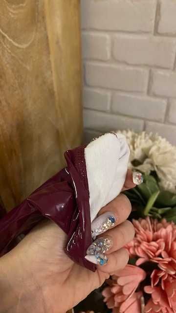 Кожен лачен панталон YSL*S model