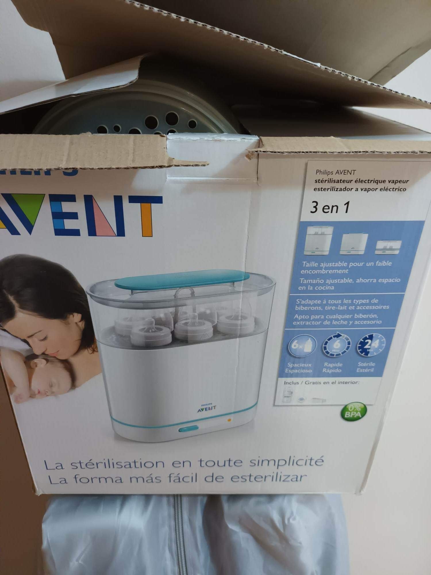 3-IN-1 Sterilizator electric cu aburi Philips-AVENT SCF284/03, 220V