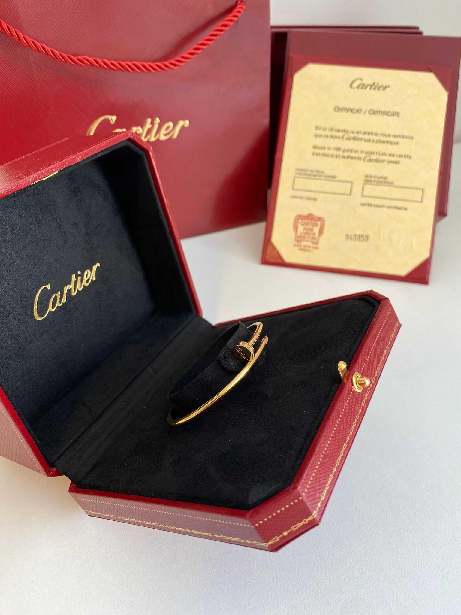 Brățară Cartier Juste un Clou Small 15 Gold 24K diamond cu cutie