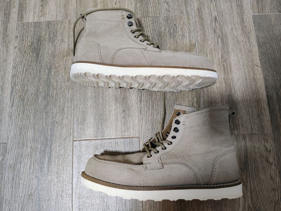 Ghete moc toe  piele intoarsa