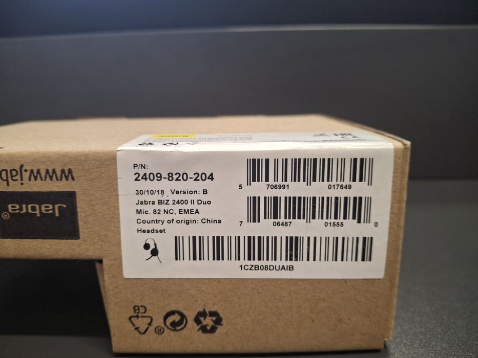 Căști Office Jabra Biz 2400 Duo Noi!