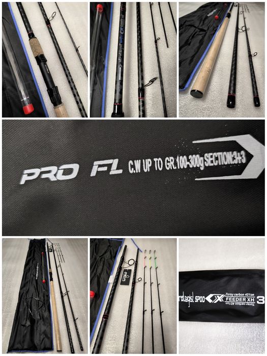 Feeder PRO FL Strategist Spod 3,9 M 100-300g + Mulineta PRO FL TX 8000