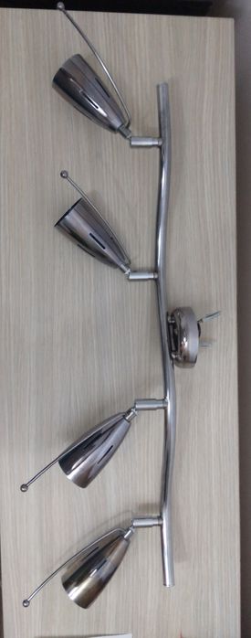 Diferite lampi/plafoniere spot inox/aluminiu (lustra , bec, electric)