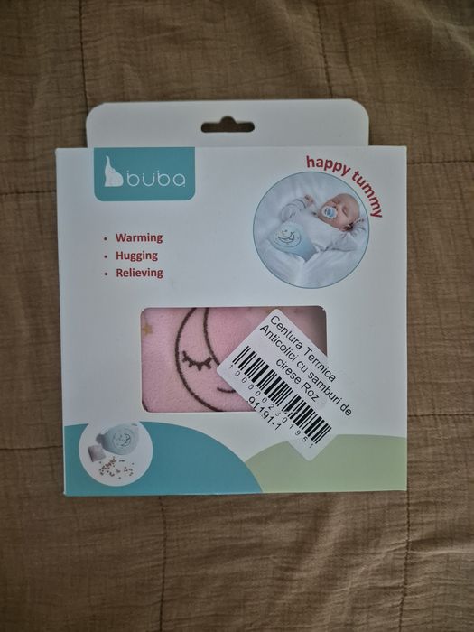 Centura anticolici bebelusi - cu sâmburi de cireșe BUBA