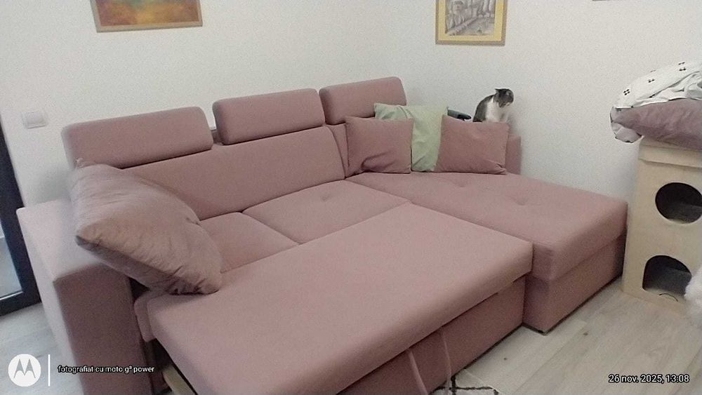 Coltar roz aproape nou, cumparat din fabrica Laguna-Sighet