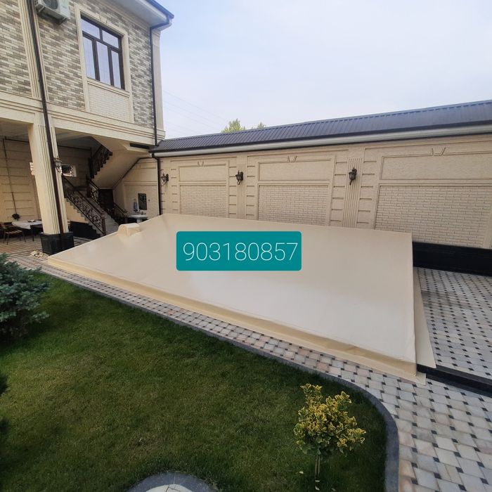 Бассен банер и баннер тент bassen baner banner tent установка киламиз