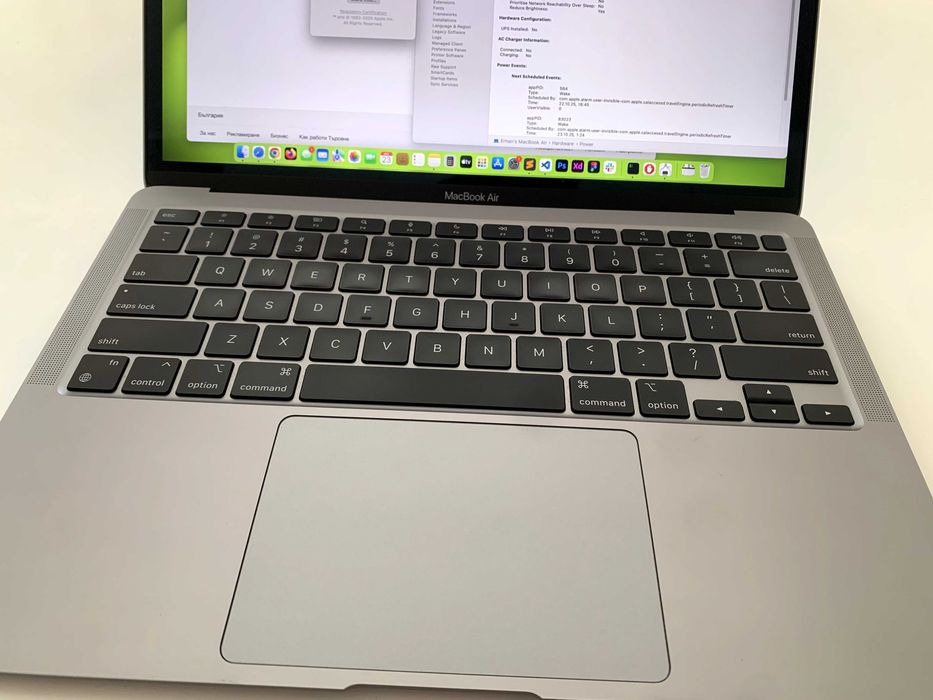 Macbook Air M1 - Space Gray - 8GB/256GB - Battery Health 94%