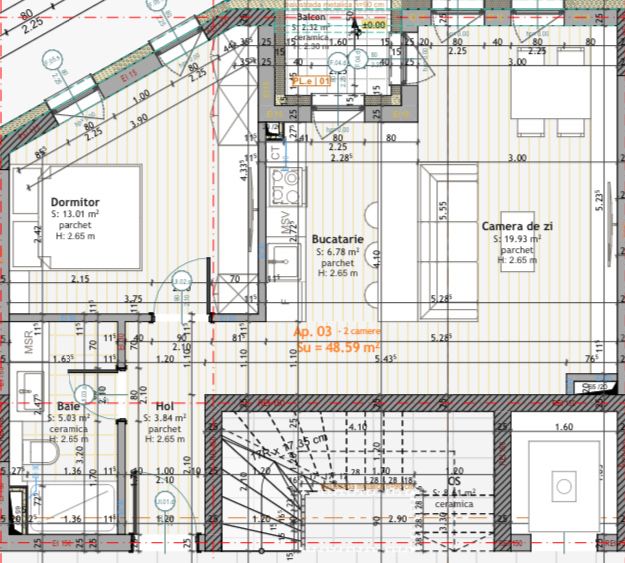 Apartament  cu 2 camere în noul ansamblu rezidențial Câmpia Turzii