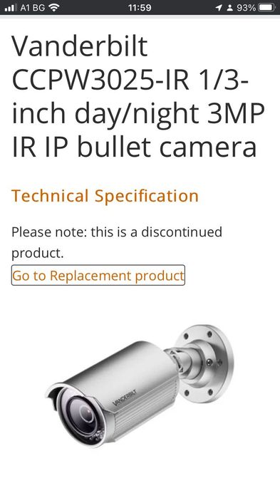 Булет камера SIEMENS CCPW3025IR нова