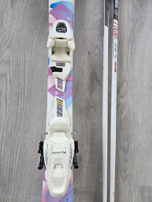 Детски ски Volkl Chica 100, за момиче и щеки за ски 95 см