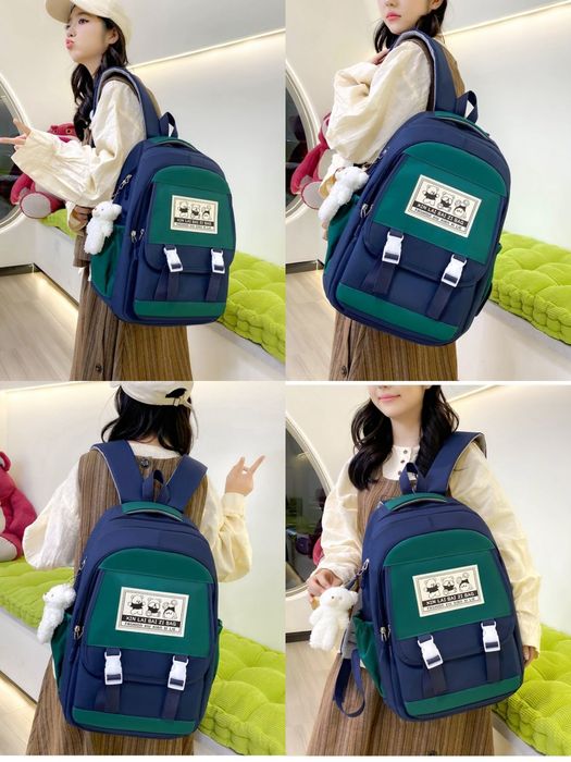 Школьный рюкзак комплект 4 в 1 подростковыйсумка пинал портфель