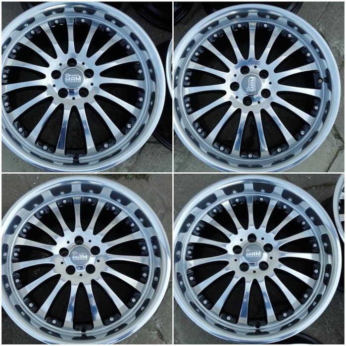 4бр.Алуминиеви полирани Tuning джанти 18 5x100/ MAM MT-2 Sport Packet