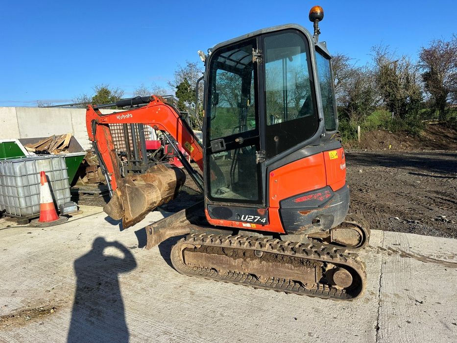 Vând miniexcavator kubota u27 An 2017