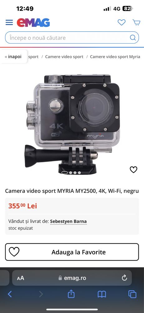 Camera video Myria MY2500