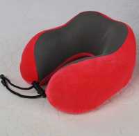 Подушка для путешествий с эффектом памяти, черная/серая/красная