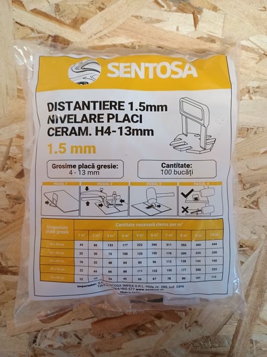 Distantiere clipsuri si pene nivelare gresie si faianta