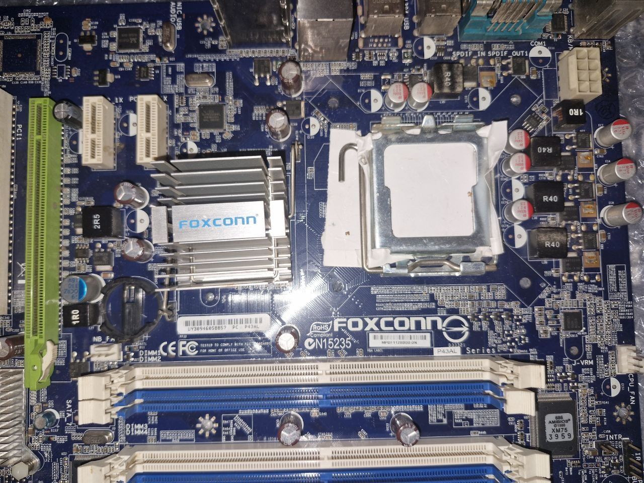 Материнская плата FAXCONN P-43AL 775 сокет, 4 планки DDR2