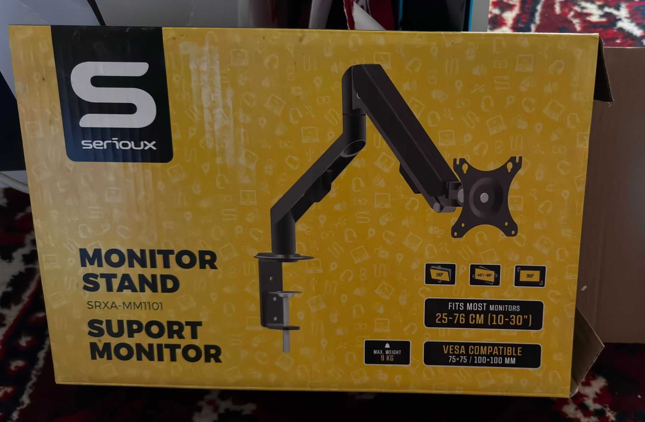 Pachet Monitor Gigabyte G32QC + Suport Serioux – QHD 165 Hz