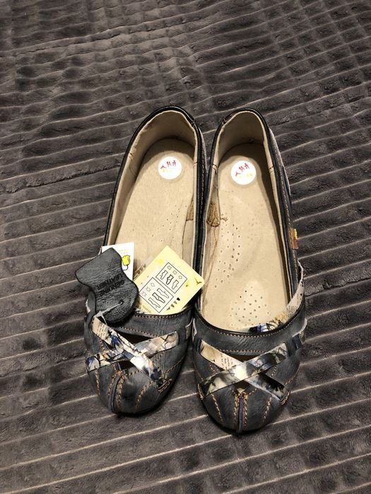 Balerini piele pantofi