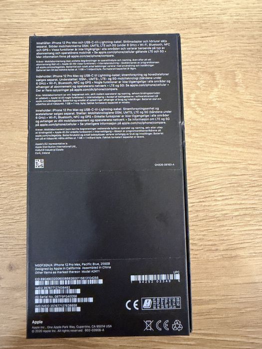 Iphone 12 pro max albastru 256gb