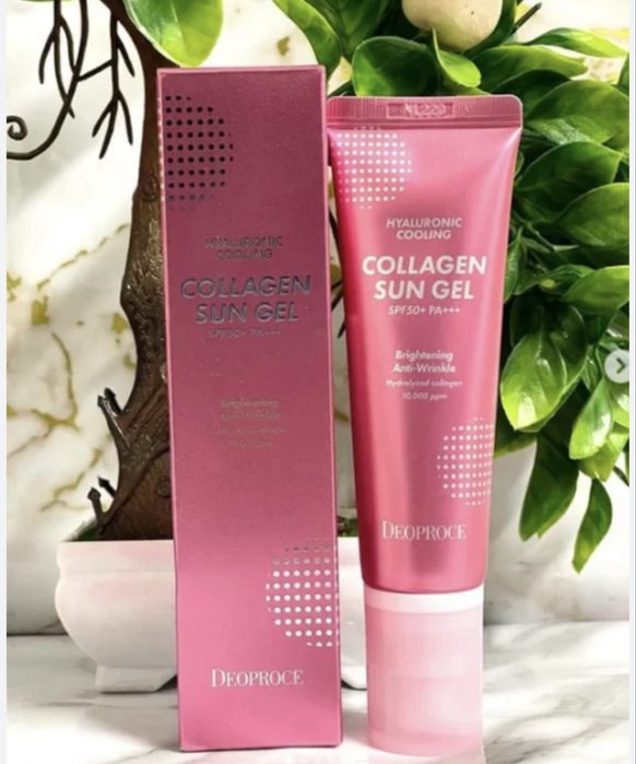 DEOPROCE Hyaluronic Cooling Collagen Sun Gel SPF50+ PA+++