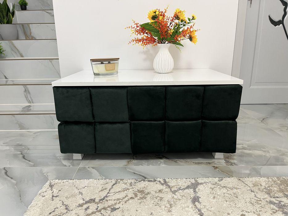 Masuta cafea/living tapitata cu blat MDF