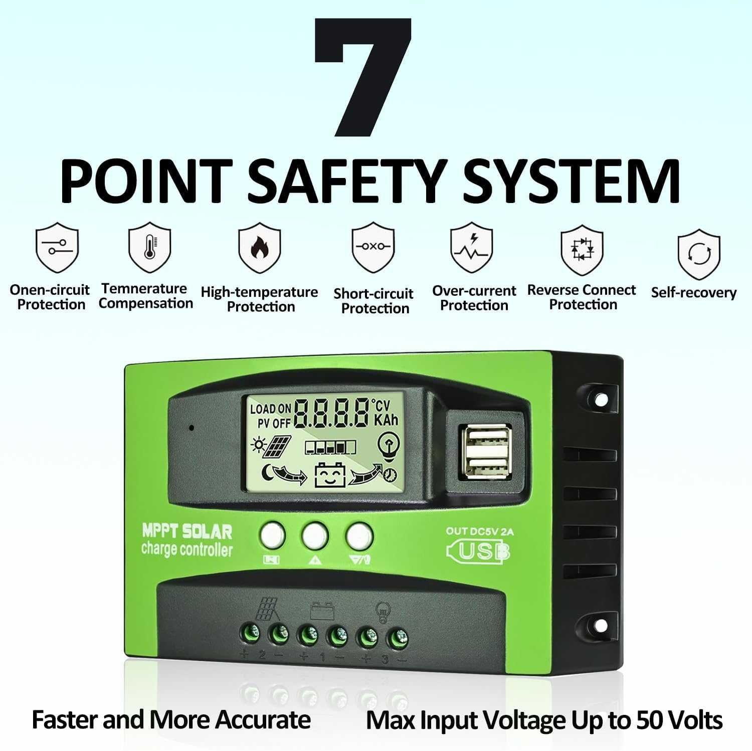 НОВ! MPPT Соларен Контролер 20A, 60А, 100А с LCD дисплей
