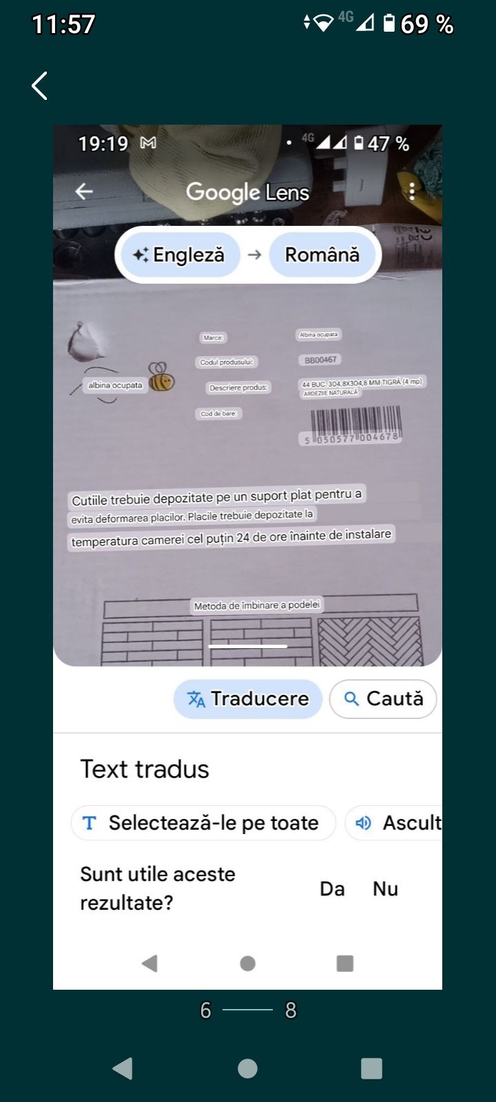 vând plăci pvc autoadezive