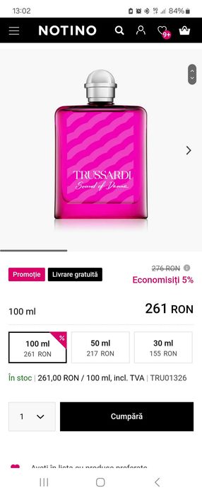 Parfum Trussardi Sound of Donna