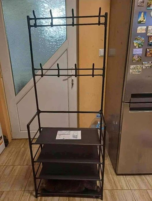 Многофункционална стойка за обувки+дрехи+чанти