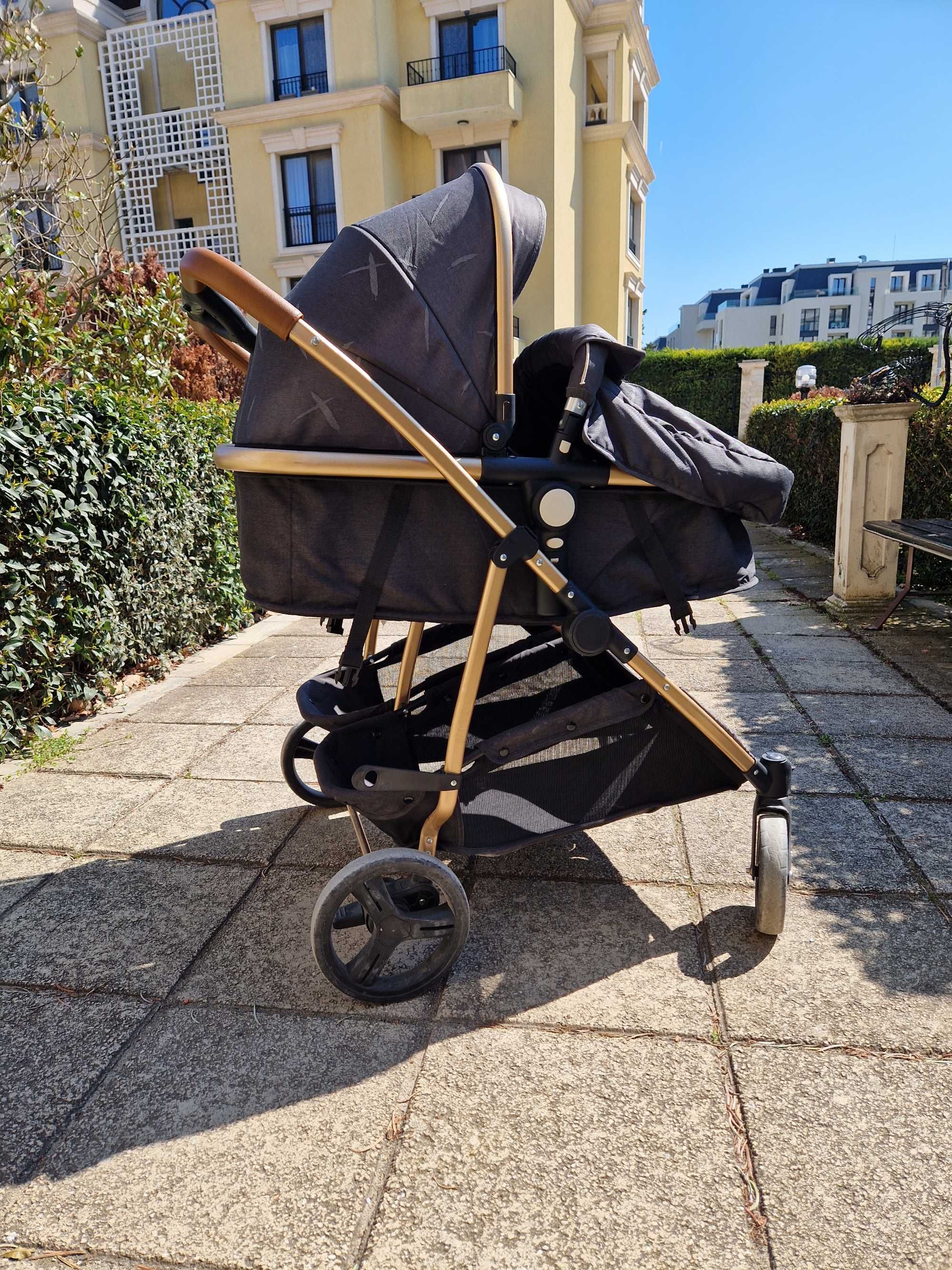Бебешка количка Чиполино с две столче за кола