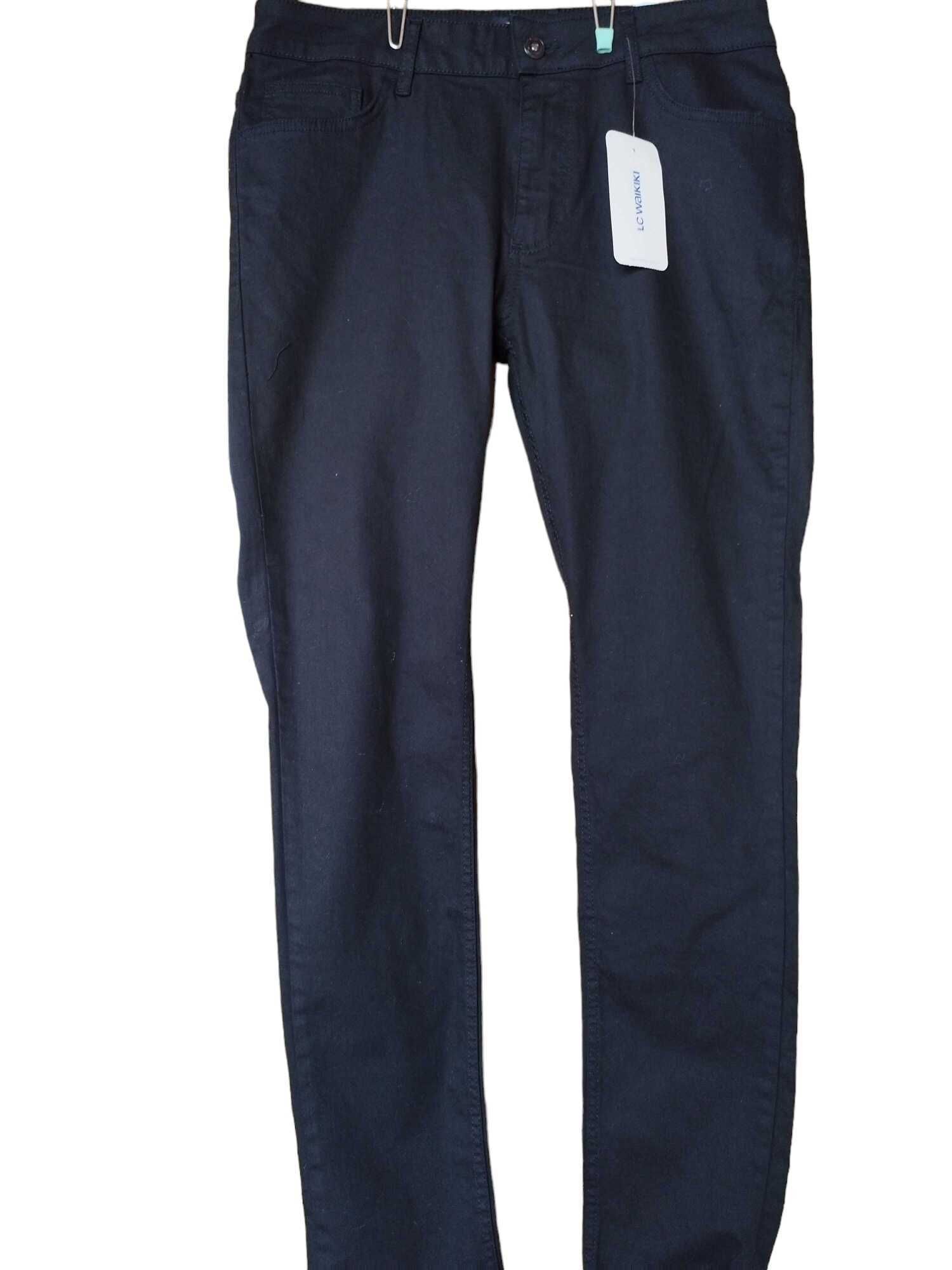 Мъжки дънки LC Waikiki 760 Skinny Fit, 98% памук, Черни, 34-33