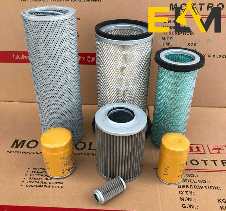 Фильтры на спецтехнику Cat Komatsu Perkins Cummins Hitachi Hyundai JCB