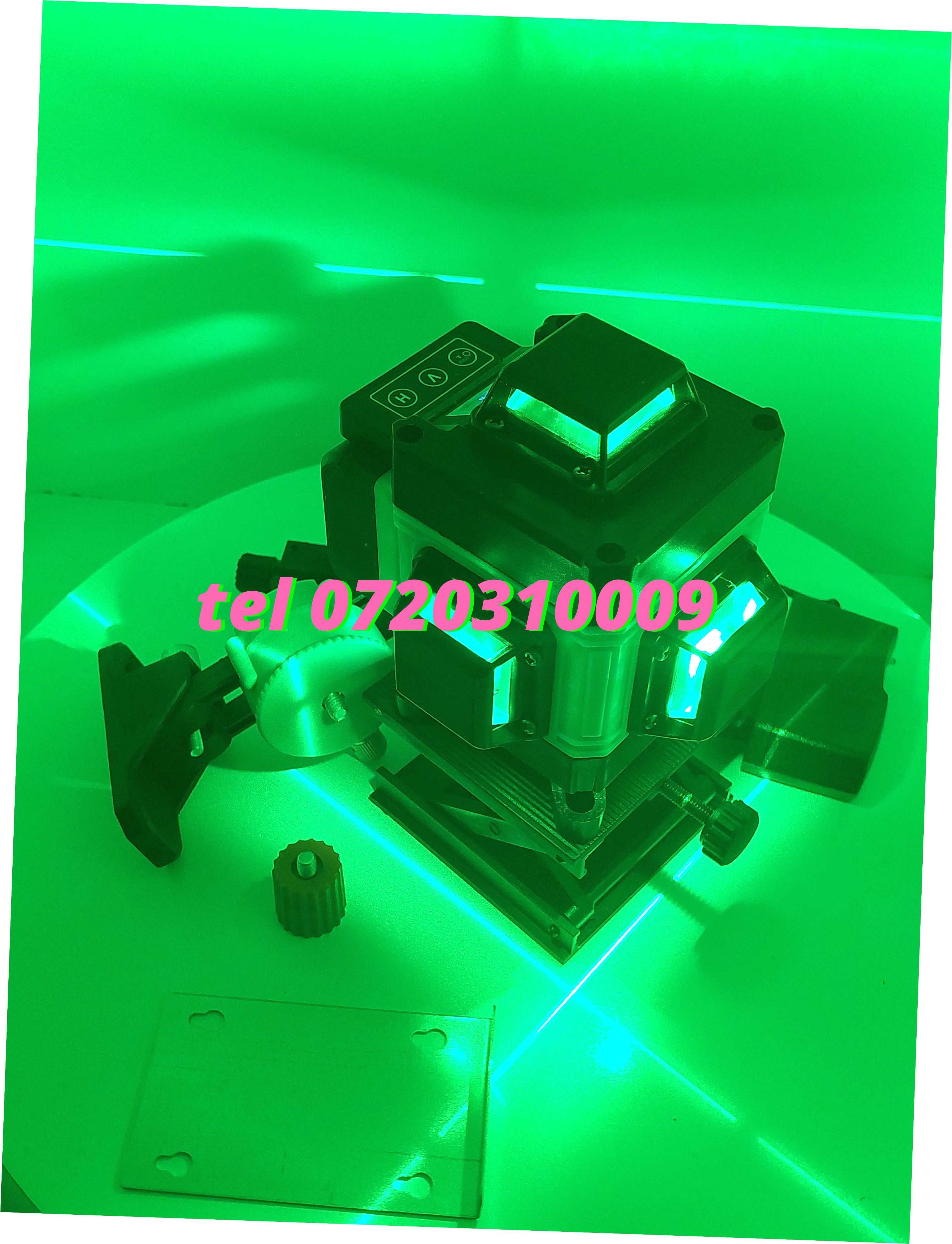 Superoferta Auto Nivela Laser Verde  4d 16 Linii 30m Cu Detector Mie
