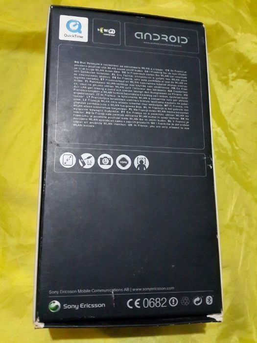 коробка от sony ericsson xperia x10i