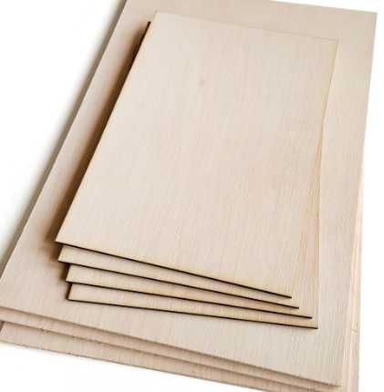 Set 12 buc placaj Albasia 400x400x4mm- perfect taiere si gravare laser