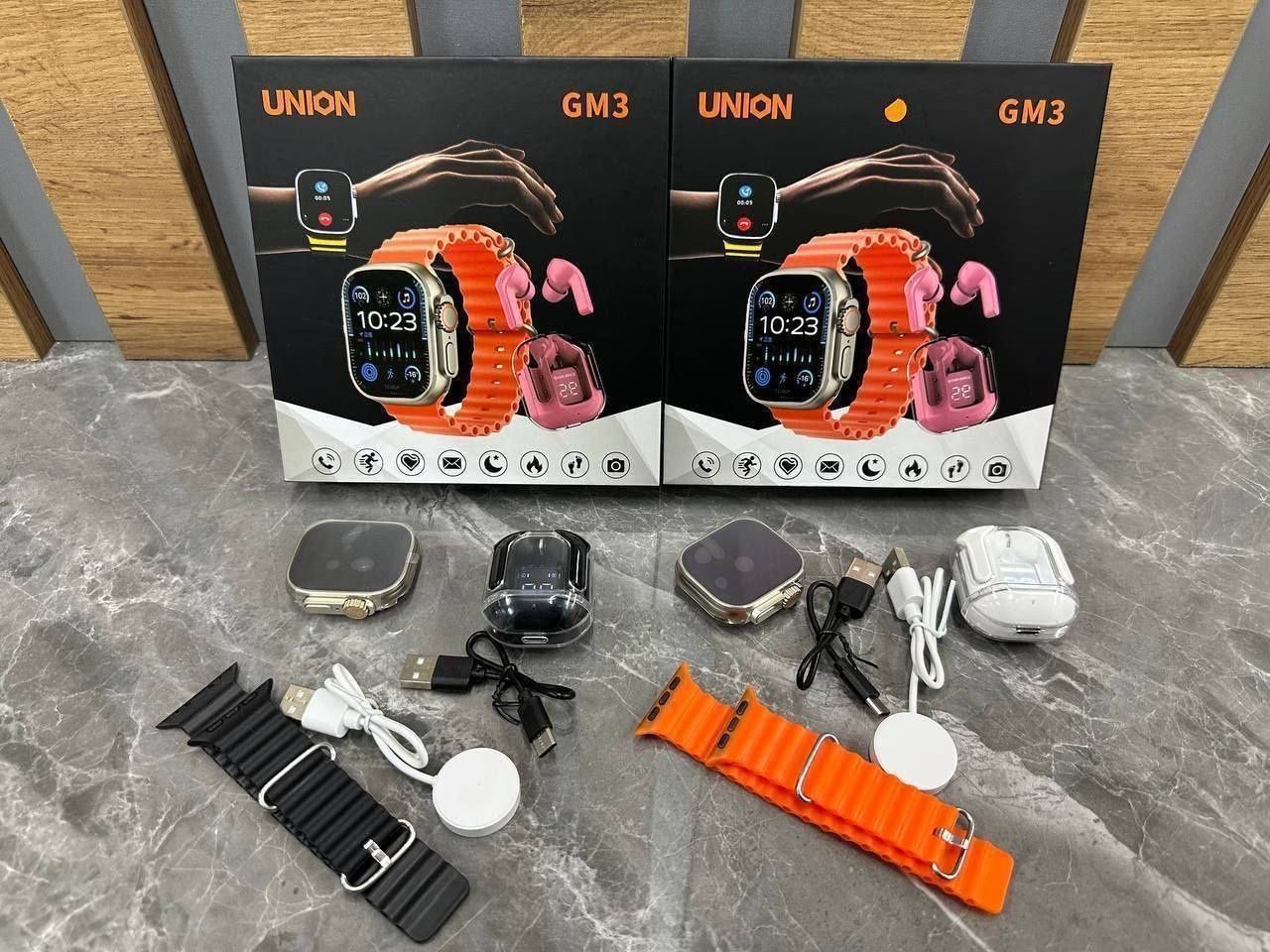 Набор, Комбо, Комплект Смарт Часы и наушники, Combo Smart watch