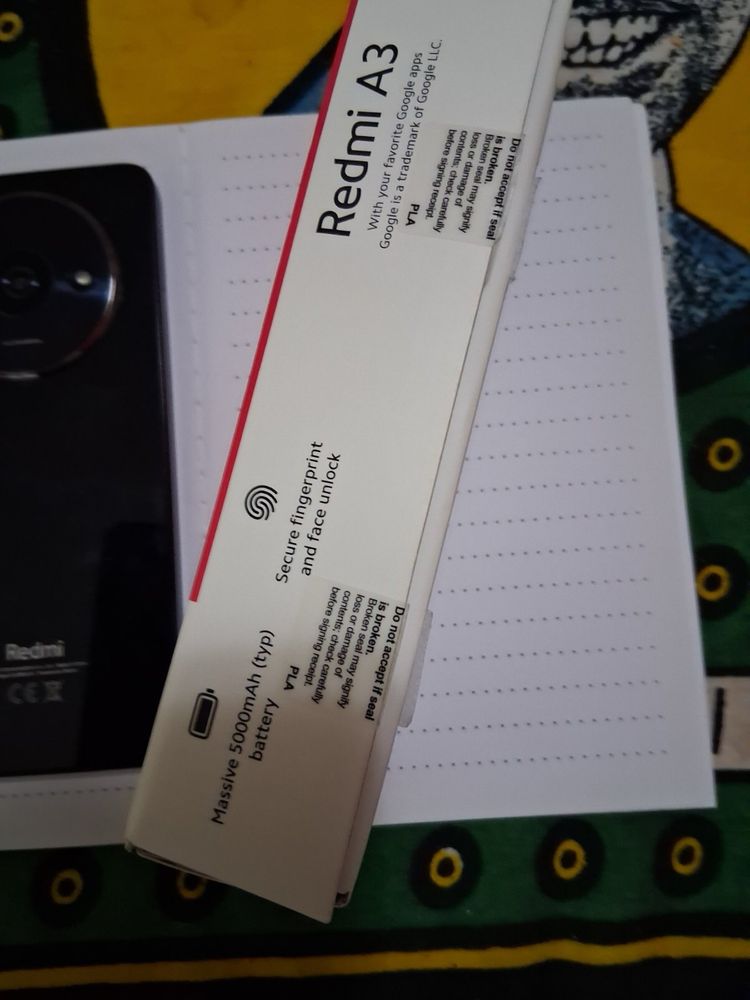 Смартфон GSM XIAOMI REDMI A3 BLACK 6.71 ", 64 GB, RAM 3 GB, 8+0.08 MP
