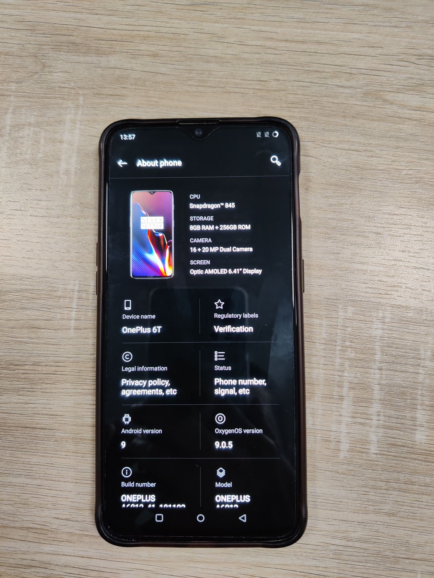 Telefon Oneplus 6T 8gb ram 256 gb cutie